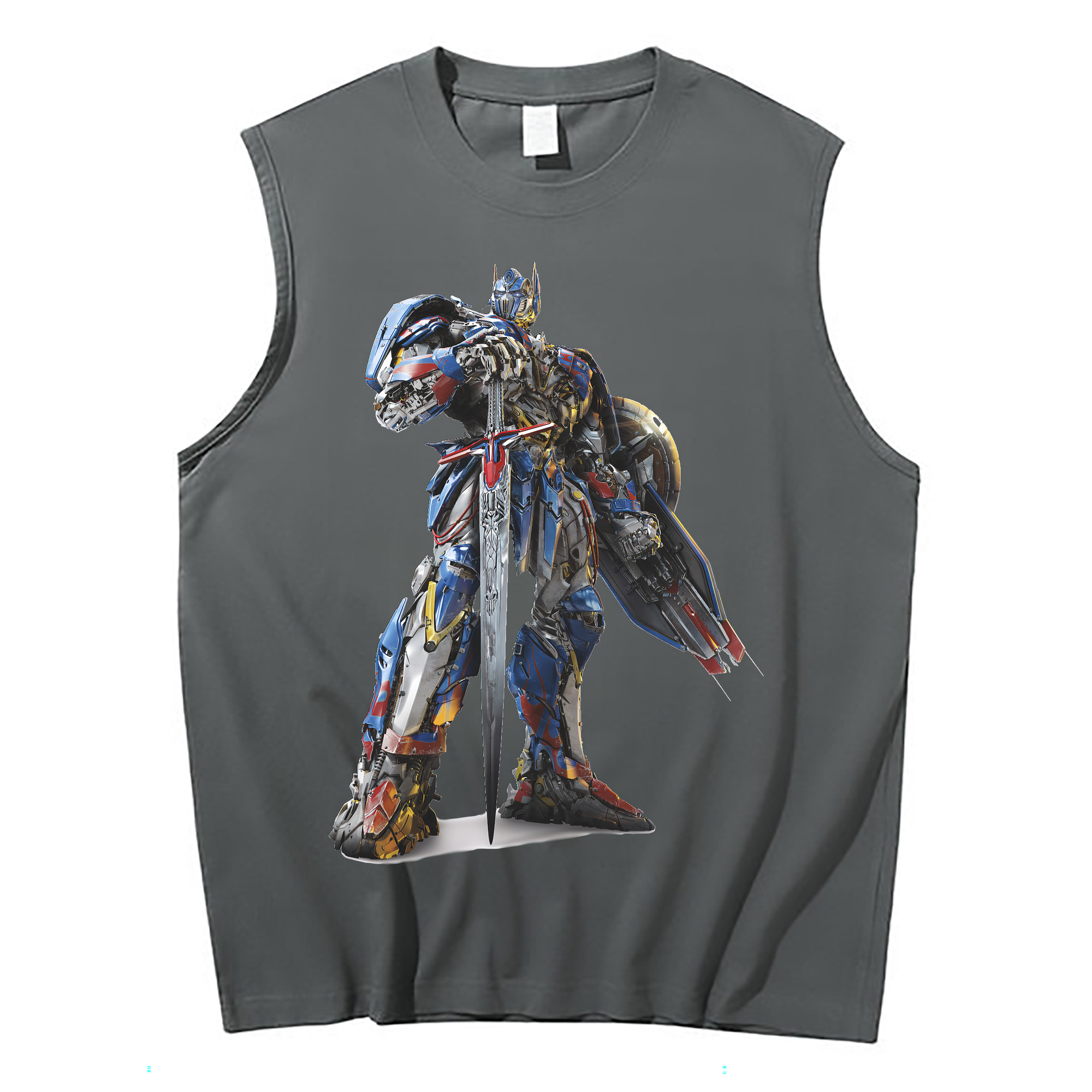 （画像用） Transformers トランスフォーマー コットン100％タンクトップ（フロントプリント）